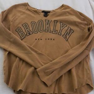 Forever 21 Brooklyn New York long sleeve shirt